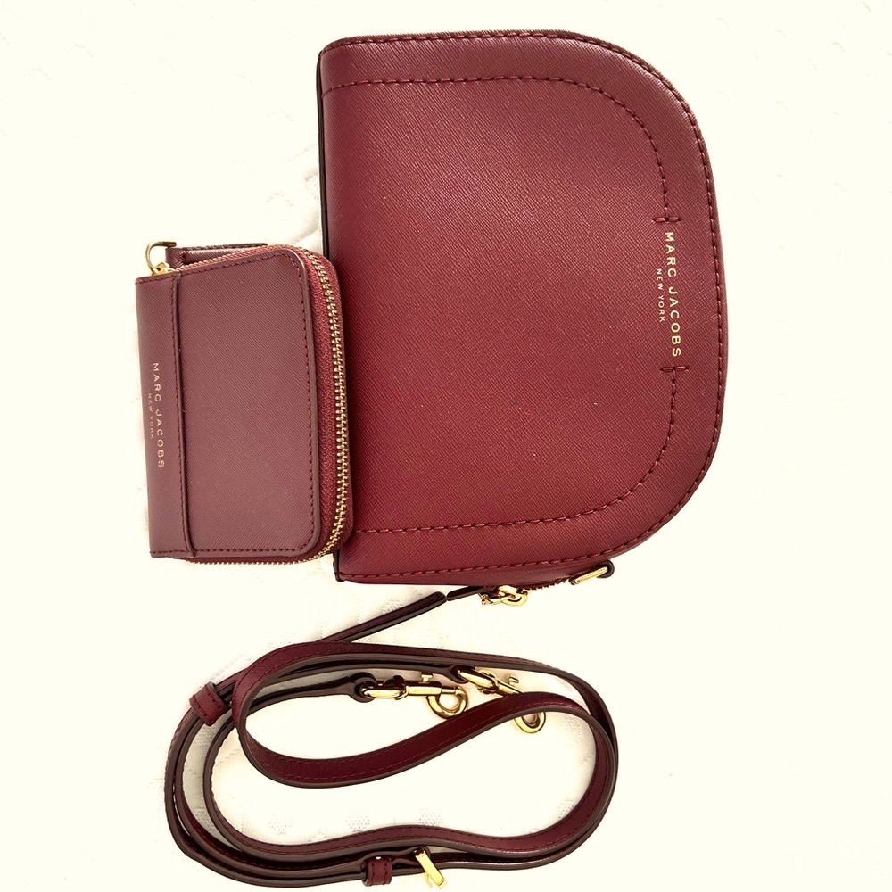 Mark Jacobs Playback Leather Crossbody Bag & Wall… - image 3